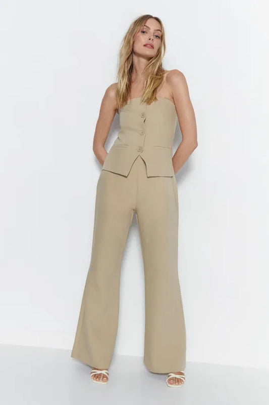 Bustier Tailored Jumpsuit