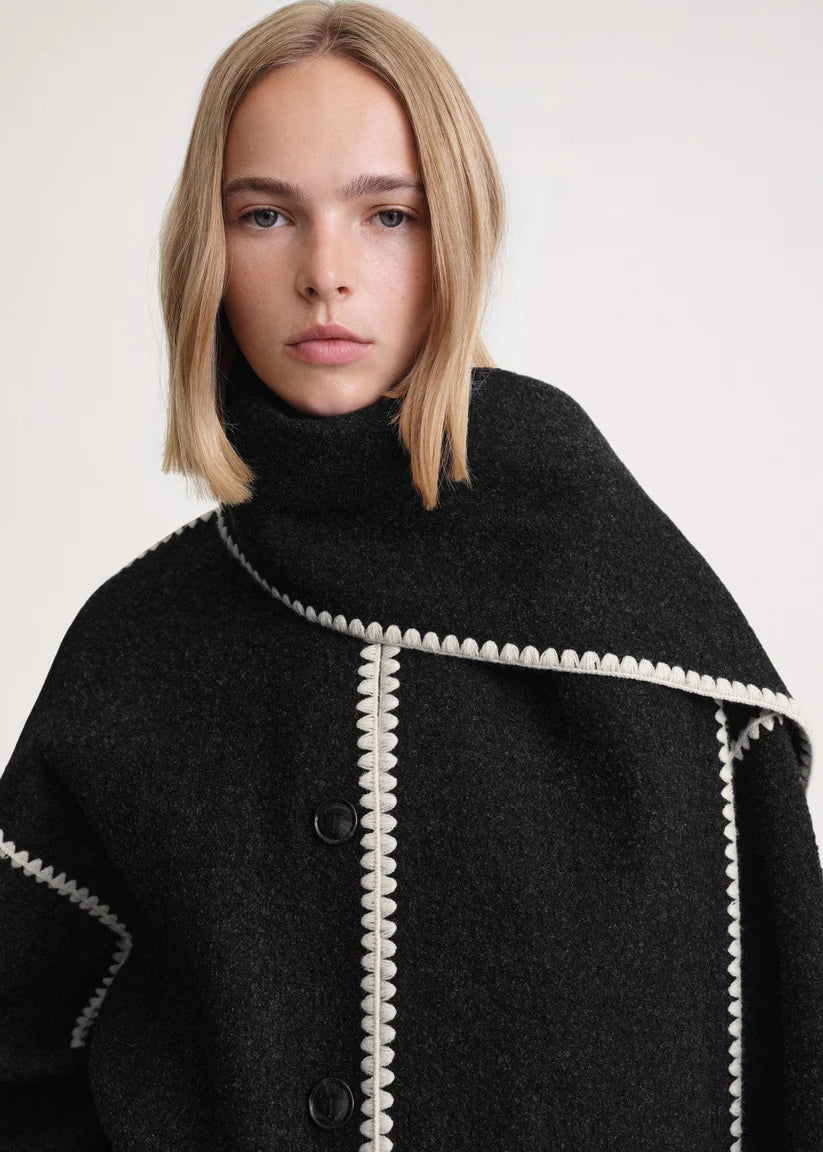 Velour™ | Woolen Scarf Coat