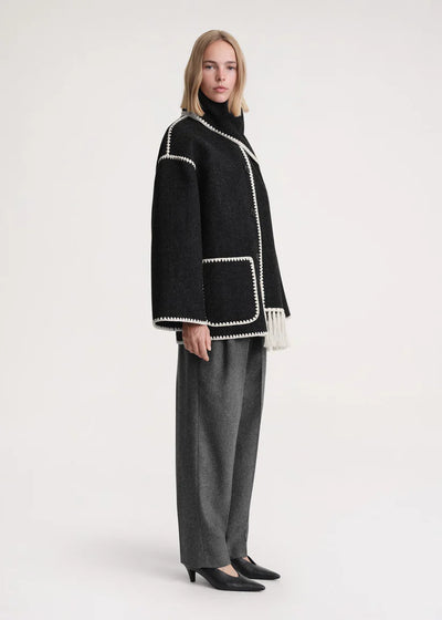Velour™ | Woolen Scarf Coat