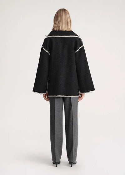 Velour™ | Woolen Scarf Coat