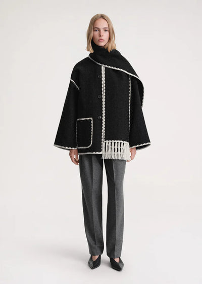 Velour™ | Woolen Scarf Coat