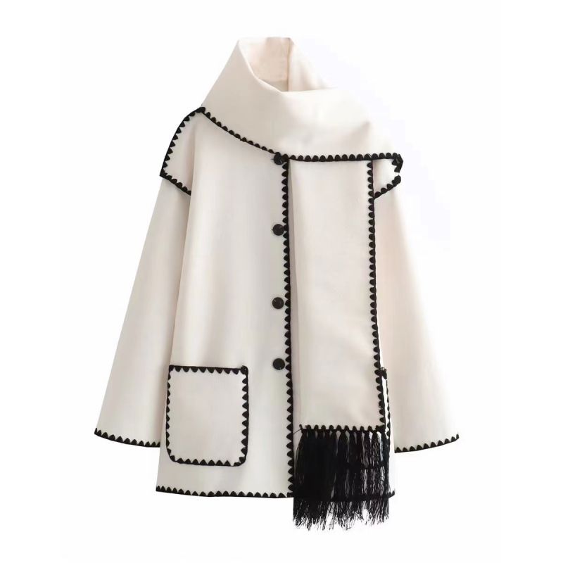Velour™ | Woolen Scarf Coat