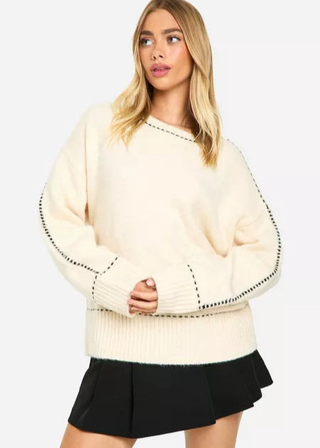 Velour™ | White Jumper