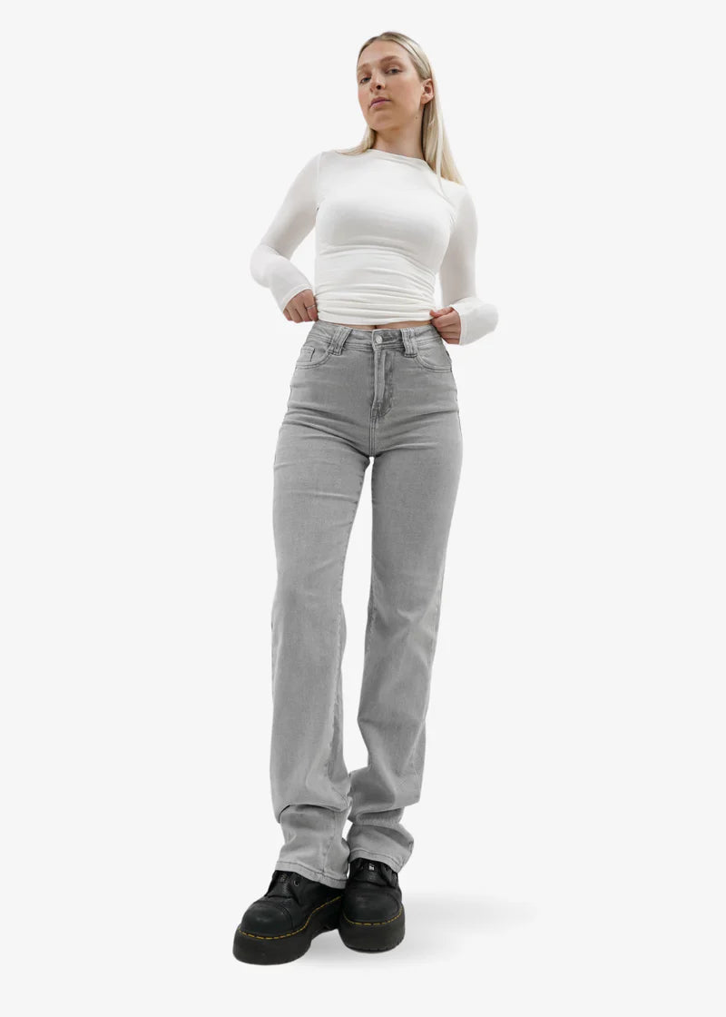 Velour™ | Light Grey Jeans