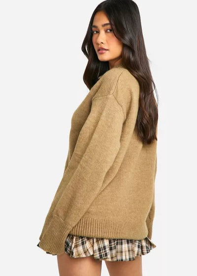 Velour™ | Knitted Cottared Jumper