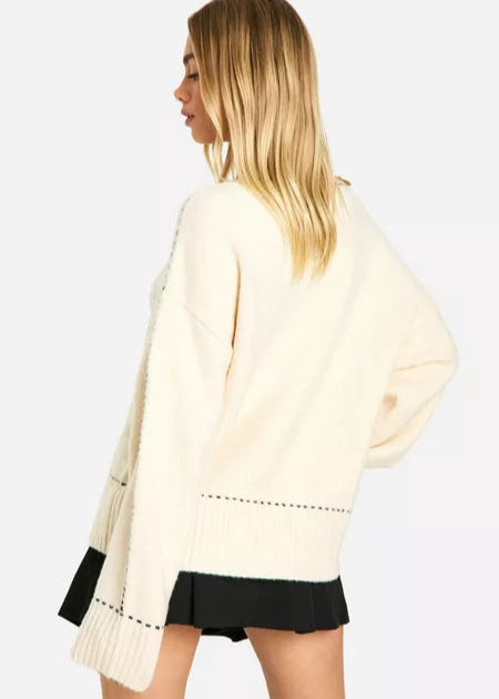 Velour™ | White Jumper