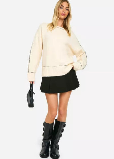 Velour™ | White Jumper