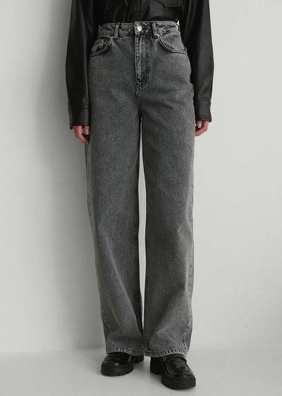 Velour™ | Straight Dark Grey Jeans