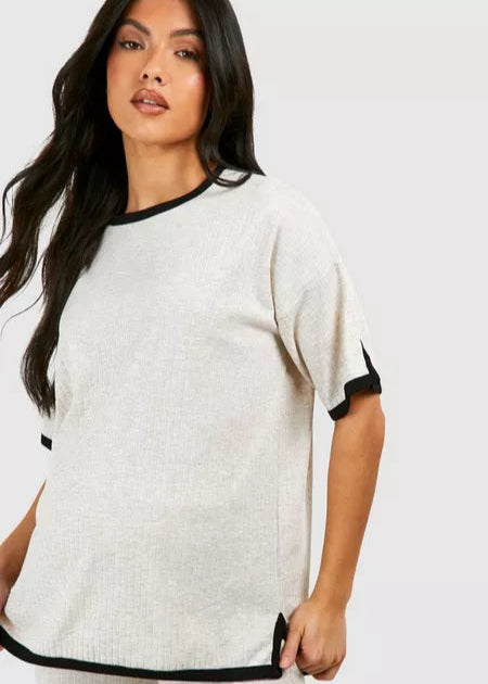 Velour™ | Comfy Black & White Sweater Set