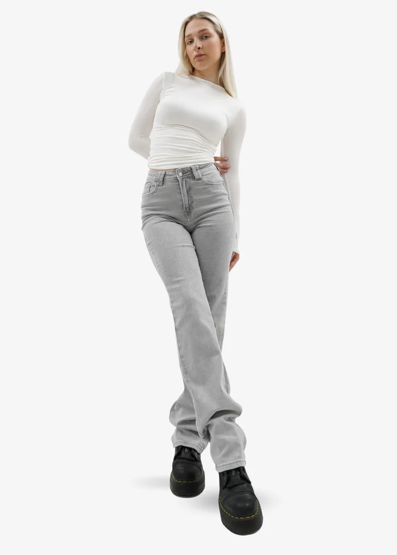 Velour™ | Light Grey Jeans