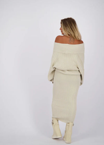 Velour™ | Beige knitted set