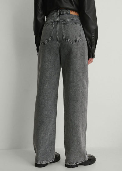 Velour™ | Straight Dark Grey Jeans