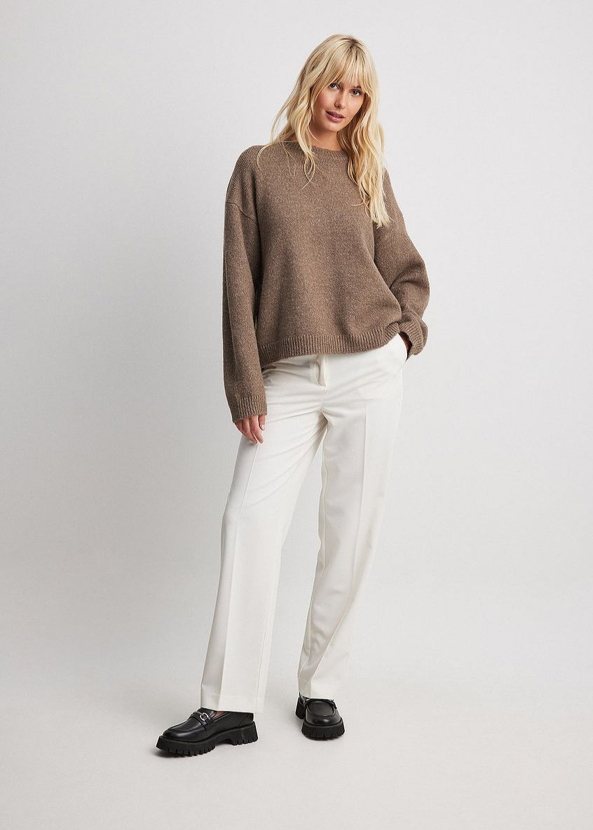 Velour™ | Brown Knitted Jumper