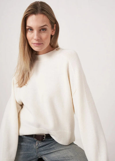 Velour™ | White Sweater