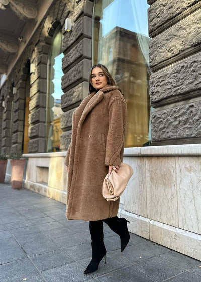 Velour™ | Long teddy coat