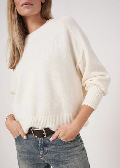 Velour™ | White Sweater