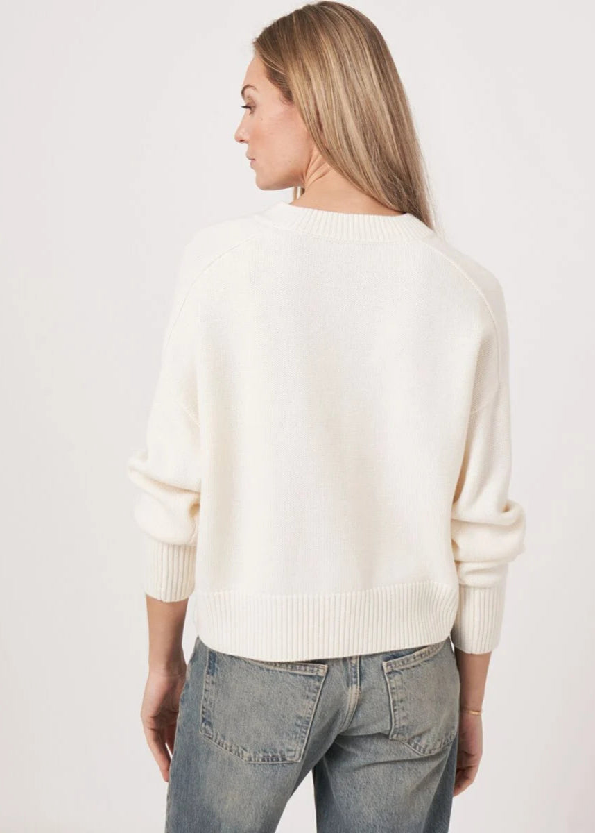 Velour™ | White Sweater