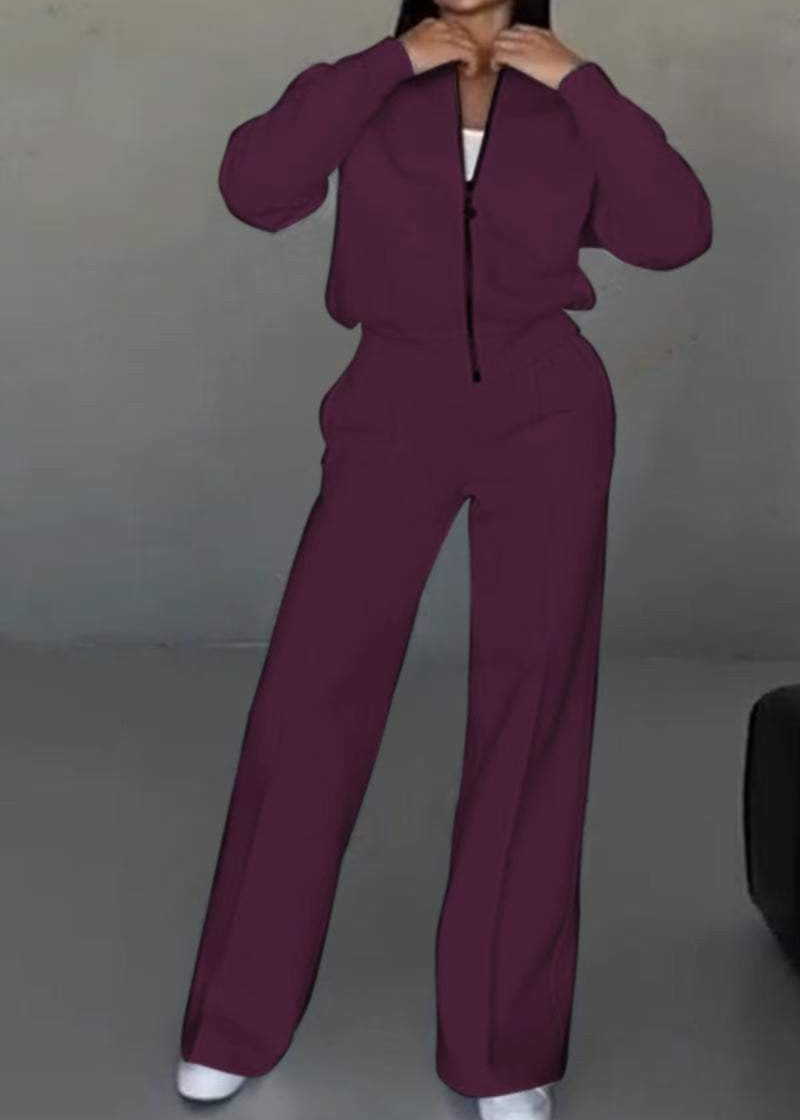 Velour™ | Beige Tracksuit Set
